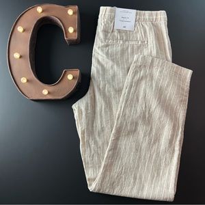 H&M Regular Fit Coupe Standard Linen Blend Men's Size Medium Pinstripe pants